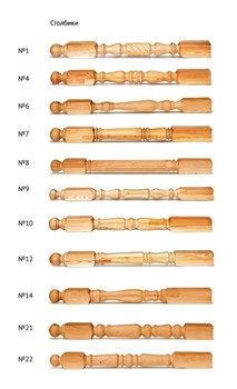 Столб начальный из сосны 80х80х1200 мм ( шт.) - фото 4482