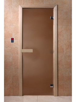 Дверное полотно (матовое стекло) 700х1900 мм, липа 251255047 - фото 4754