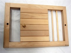 Вентиляционная решетка для бани с задвижкой большая (липа)