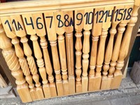 Балясины №1-18, 60х60 мм, сосна без сучков м.пог. 3456524617